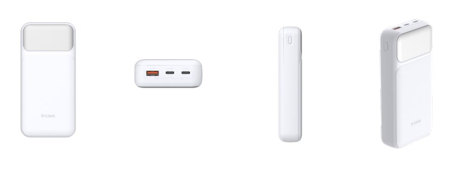фото Зовнішній акумулятор (павербанк) D-Link 20000mAh 65W White (DPP-201) 2