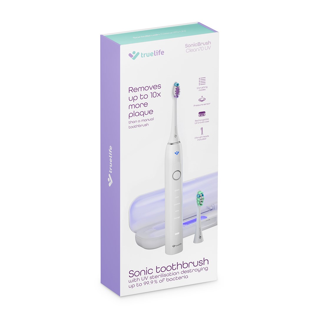 фото Електрична зубна щітка TrueLife SonicBrush Clean70 UV White 2