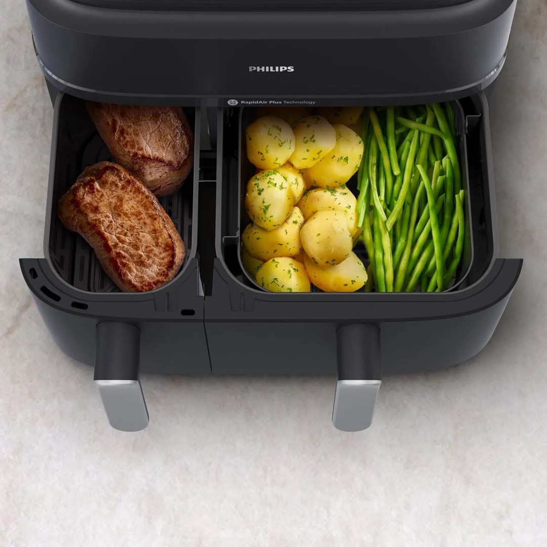 фото Мультипіч Philips Dual Basket Airfryer 5000 Series NA551/00 2