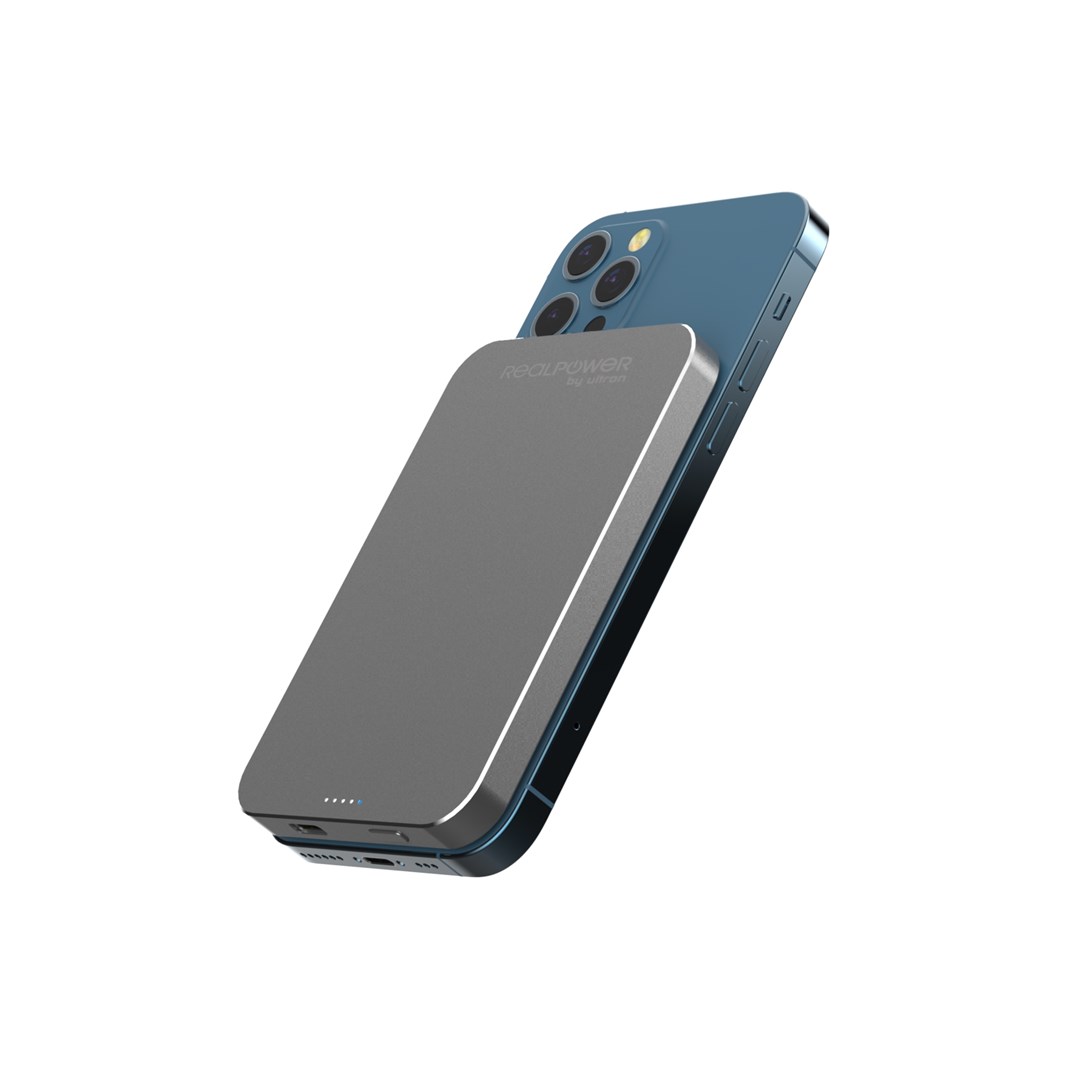 фото Зовнішній акумулятор (павербанк) Realpower PB-5000 MAG 5000mAh Grey 3