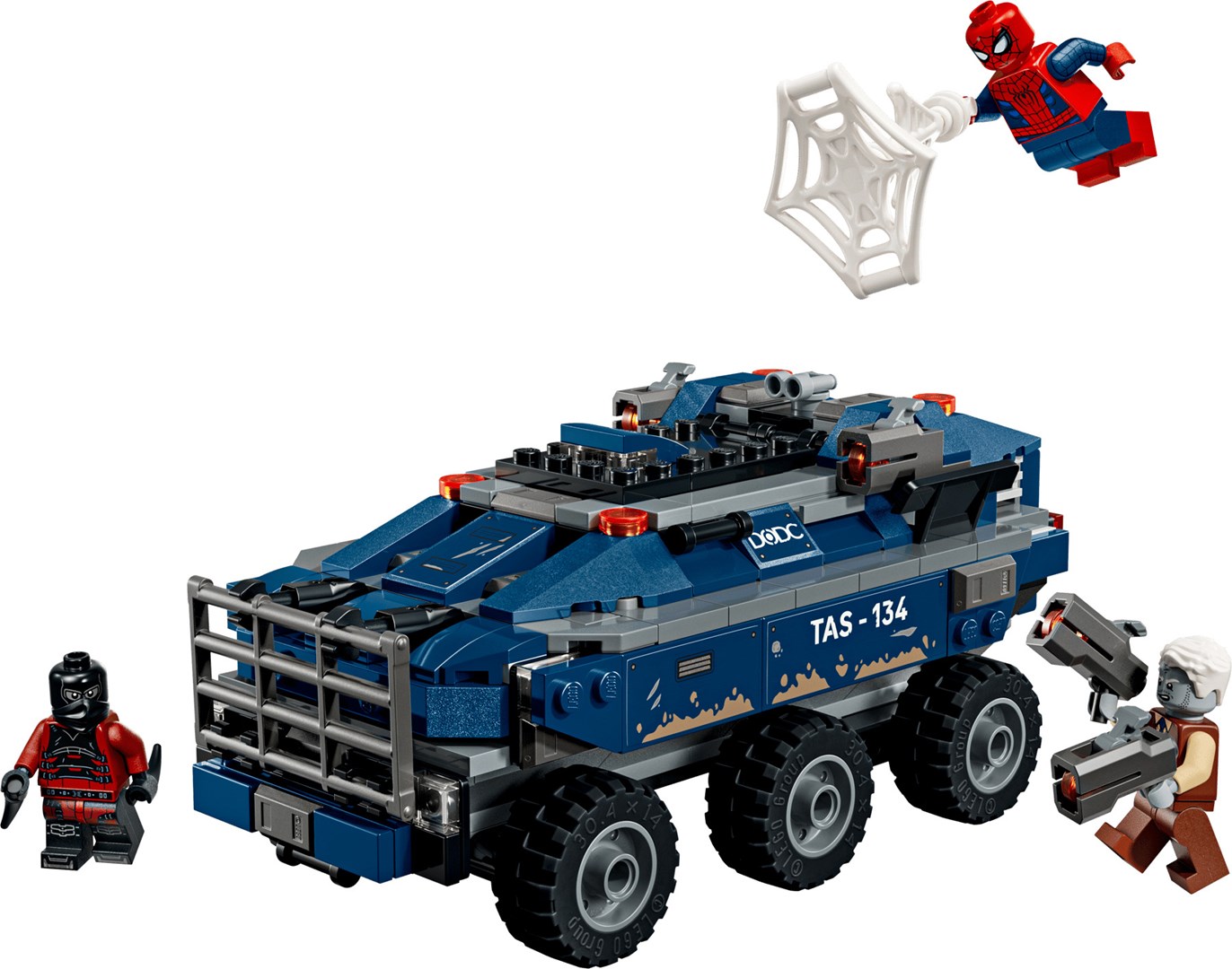 фото Блоковий конструктор LEGO Super Heroes Переслідування Людиною-Павуком машини для перевезення злочинців (76349) 2
