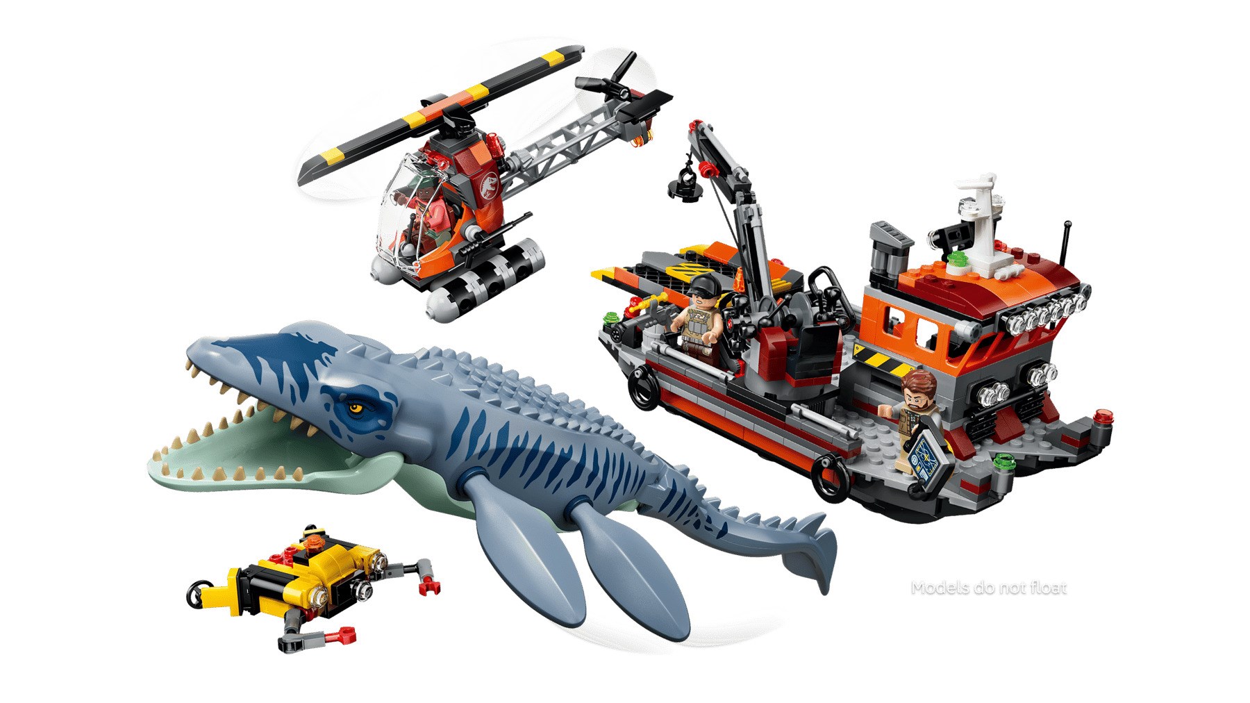 фото Блоковий конструктор LEGO Jurassic World Mosasaurus Dinosaur Boat Attack (77983) 3