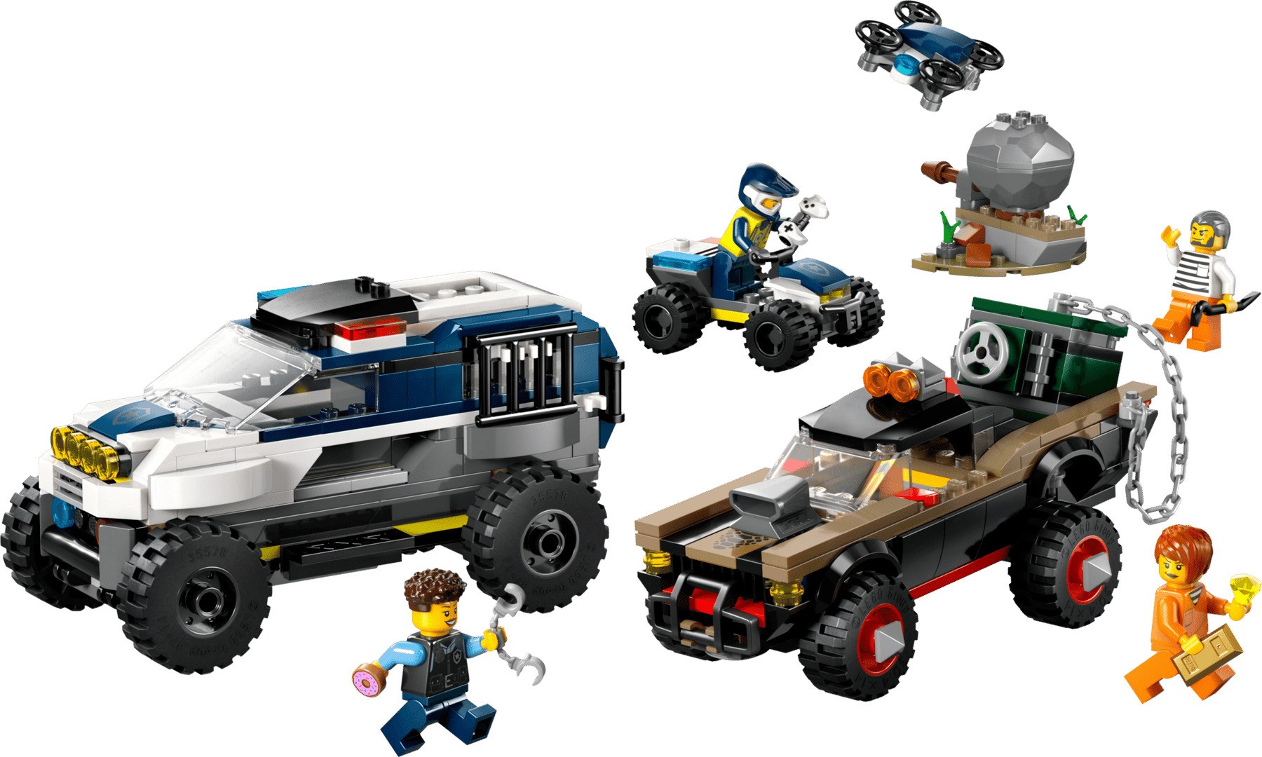 фото Блоковий конструктор LEGO City Поліцейське переслідування на позашляховиках (60449) 2