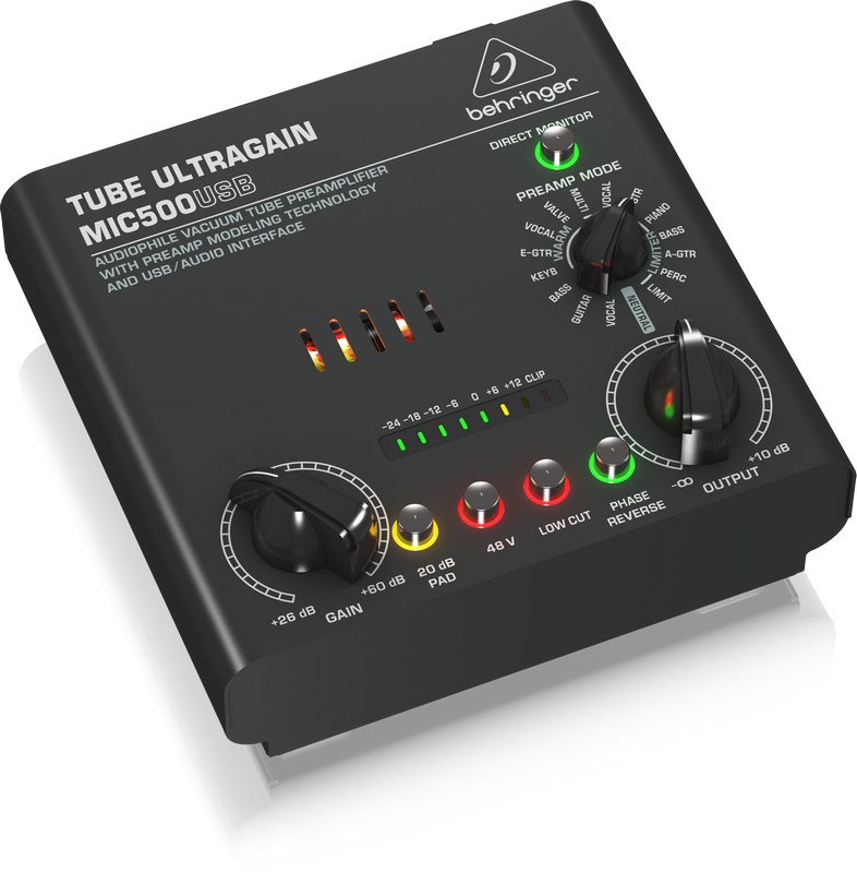фото Мікрофонний передпідсилювач Behringer MIC500USB 2