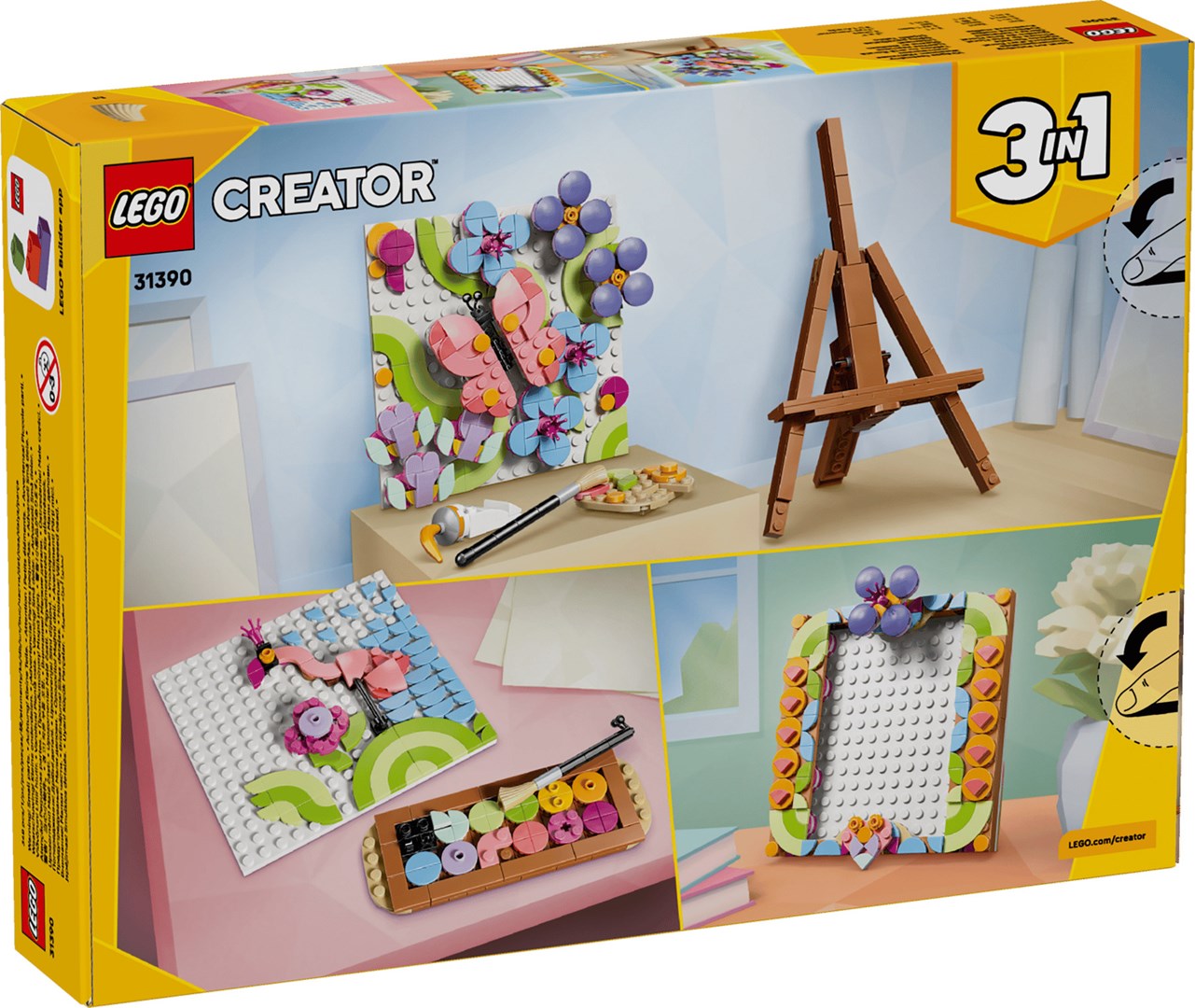 фото Блоковий конструктор LEGO Creator Декоративний живопис «Квіткове мистецтво» (31390) 1