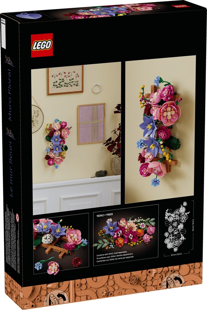 фото Блоковий конструктор LEGO Botanicals collection Квіткова стіна (11503) 1