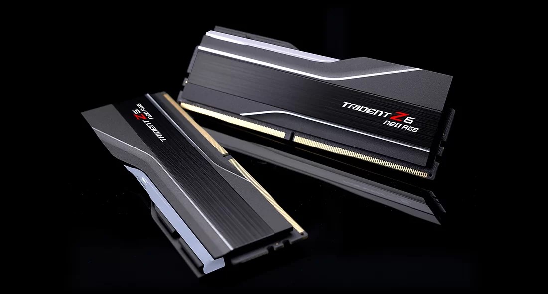 фото Память для настольных компьютеров G.Skill 64 GB (2x32GB) DDR5 6000 MHz Trident Z5 Neo RGB (F5-6000J2636H32GX2-TZ5NR)