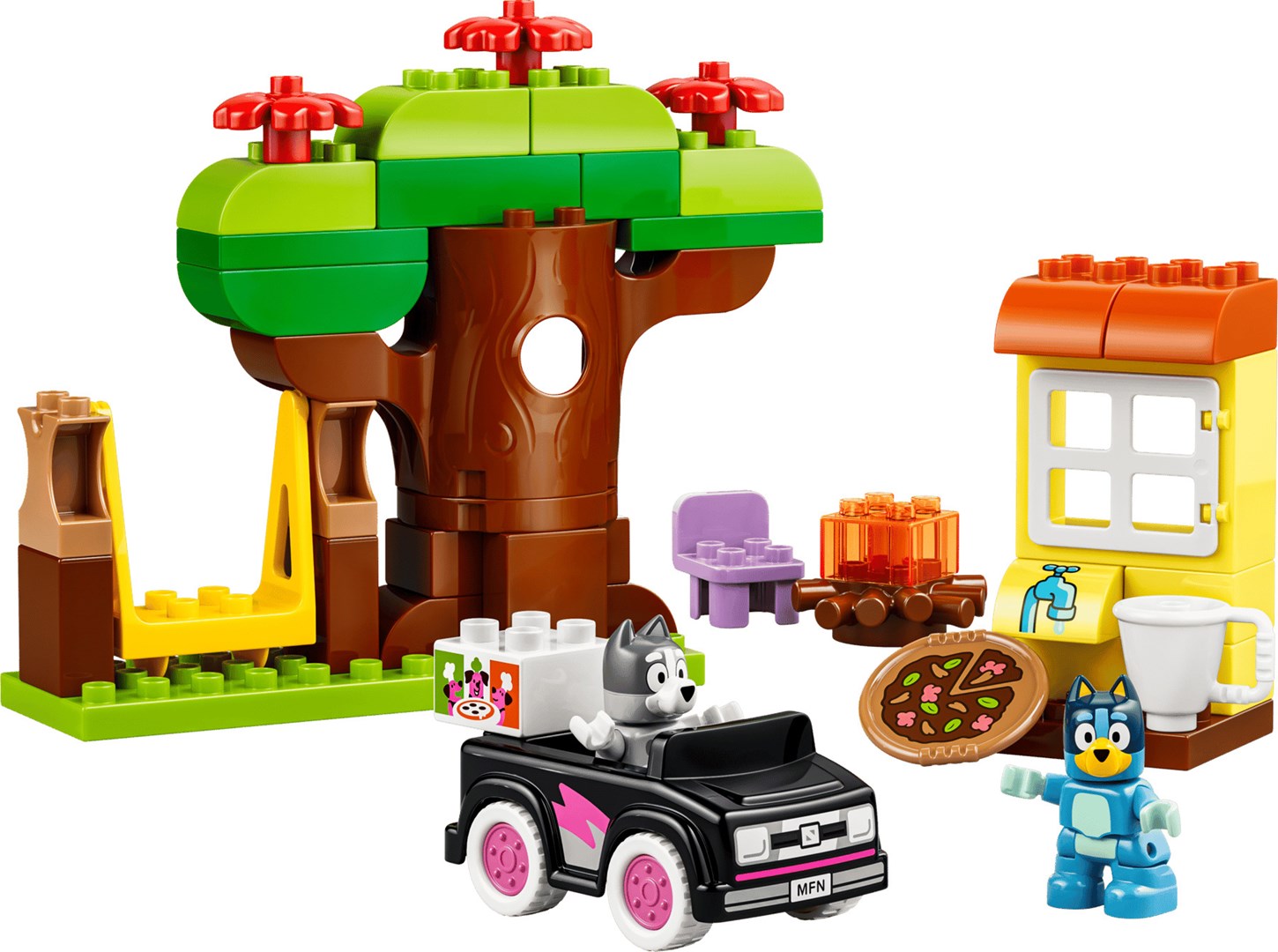 фото Блоковий конструктор LEGO Duplo Bluey «Піцерія» з Мафіном та Блуї (10469) 2