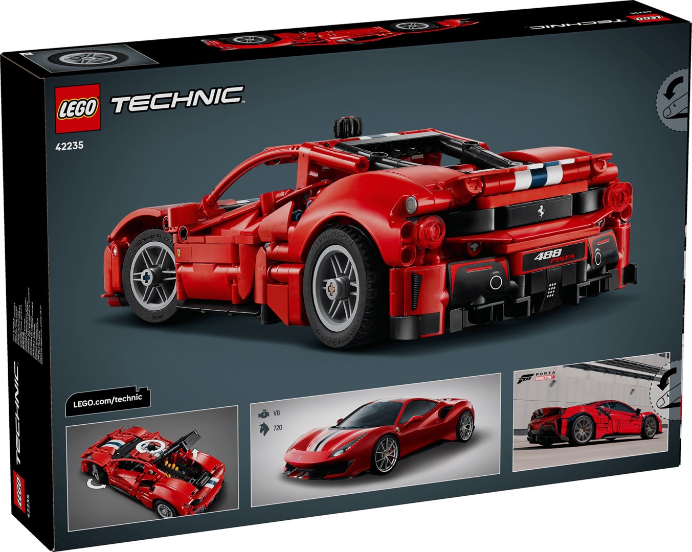 фото Блоковий конструктор LEGO Technic Ferrari 488 Pista Car (42235) 1