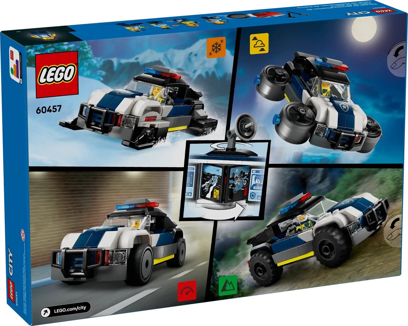 фото Блоковий конструктор LEGO City Спеціальний гараж для поліцейських автомобілів (60457) 1