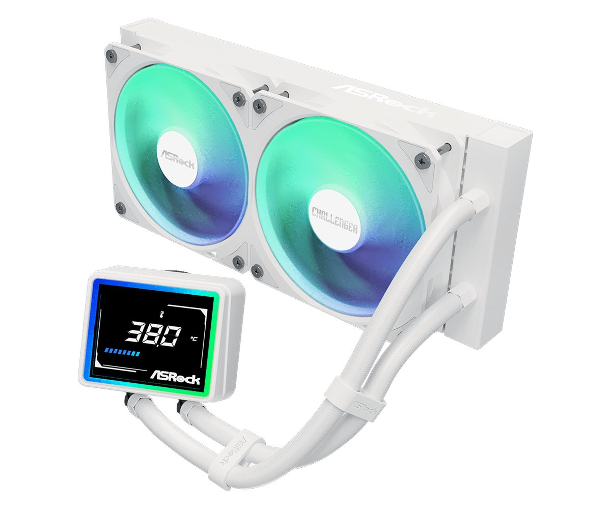 фото Водяне охолодження ASRock Challenger White 240 Digital 2