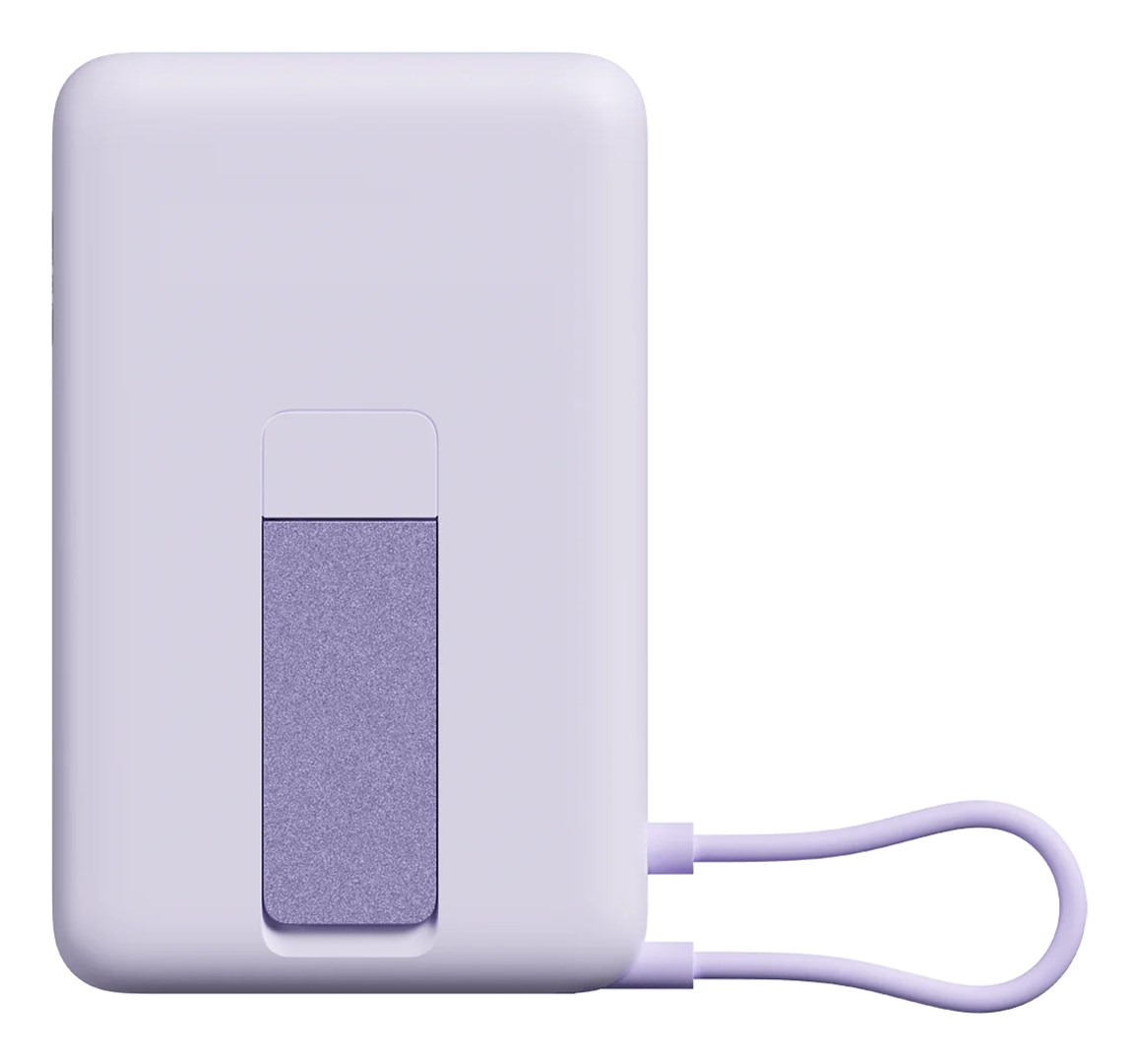 фото Зовнішній акумулятор (павербанк) Xiaomi Magnetic 10000mAh with Built-in Stand Purple (BHR08PAGL) 1