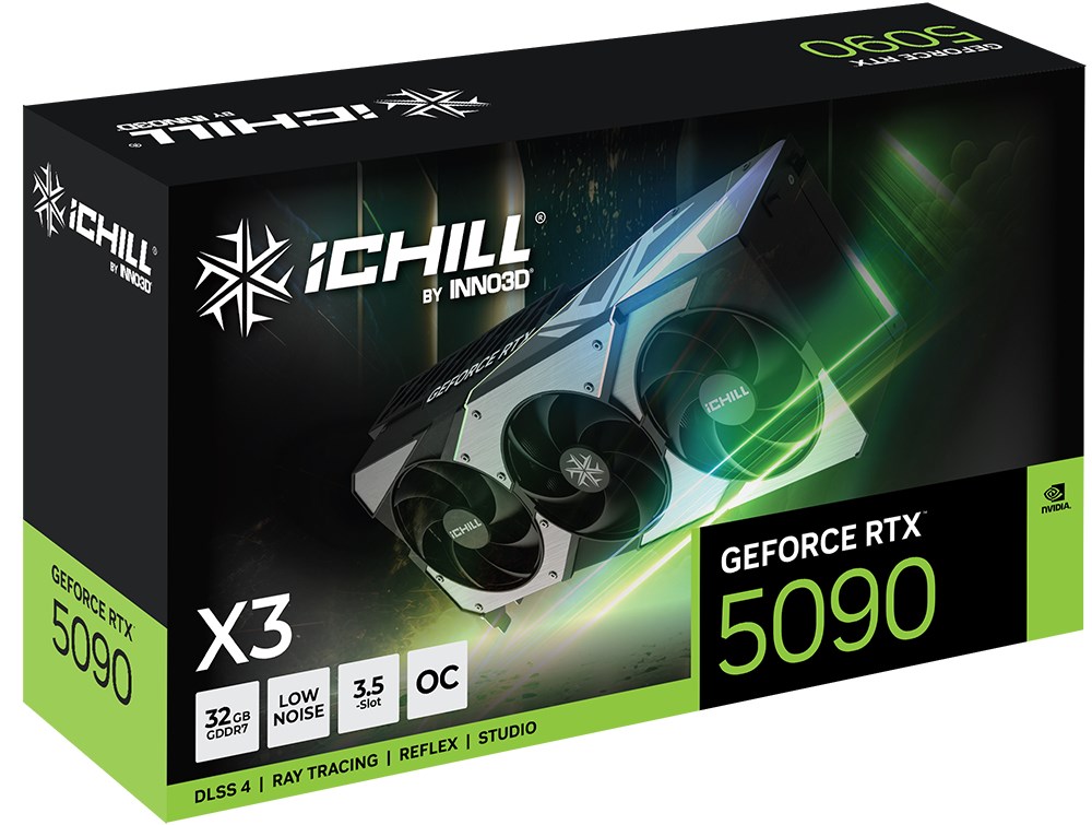 фото Відеокарта Inno3D GeForce RTX 5090 iCHILL X3 (C50903-32D7X-175967H) 1