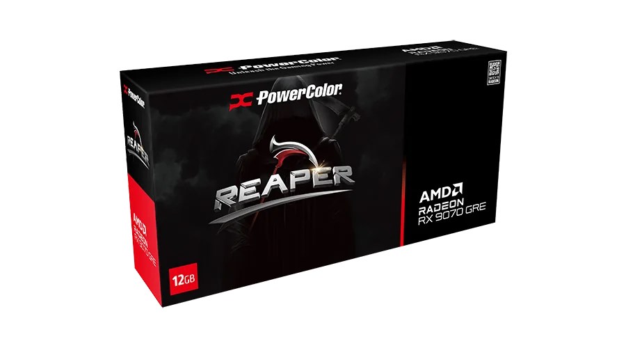 фото Відеокарта PowerColor Reaper AMD Radeon RX 9070 GRE 12GB GDDR6 (RX9070GRE 12G-A) 1