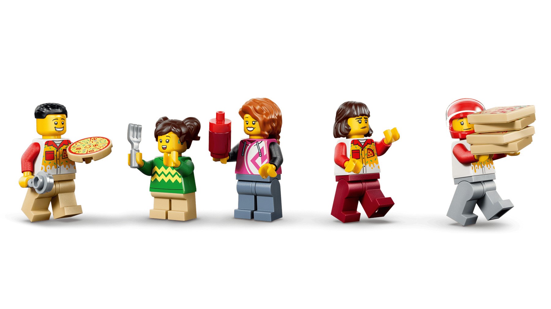 фото Блоковий конструктор LEGO City Доставка піци з різними транспортними засобами (60496) 3