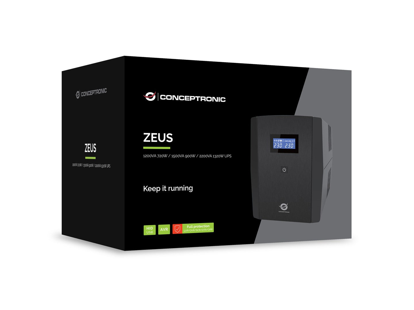 фото Лінійно-інтерактивне ДБЖ Conceptronic ZEUS04G 1