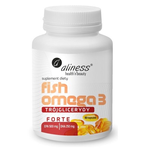 Aliness Fish Omega 3 FORTE Trójglicerydy 500/250mg x 90 kaps.