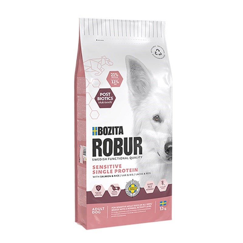 Bozita Robur Adult Sensitive Single Protein Salmon 12kg