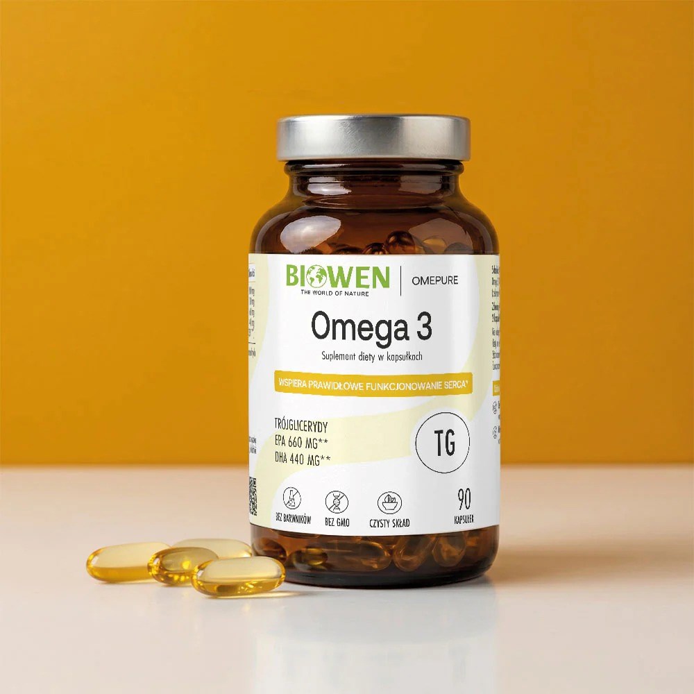 BIOWEN Omega 3 - 660 mg EPA, 440 mg DHA - 90 kapsułek