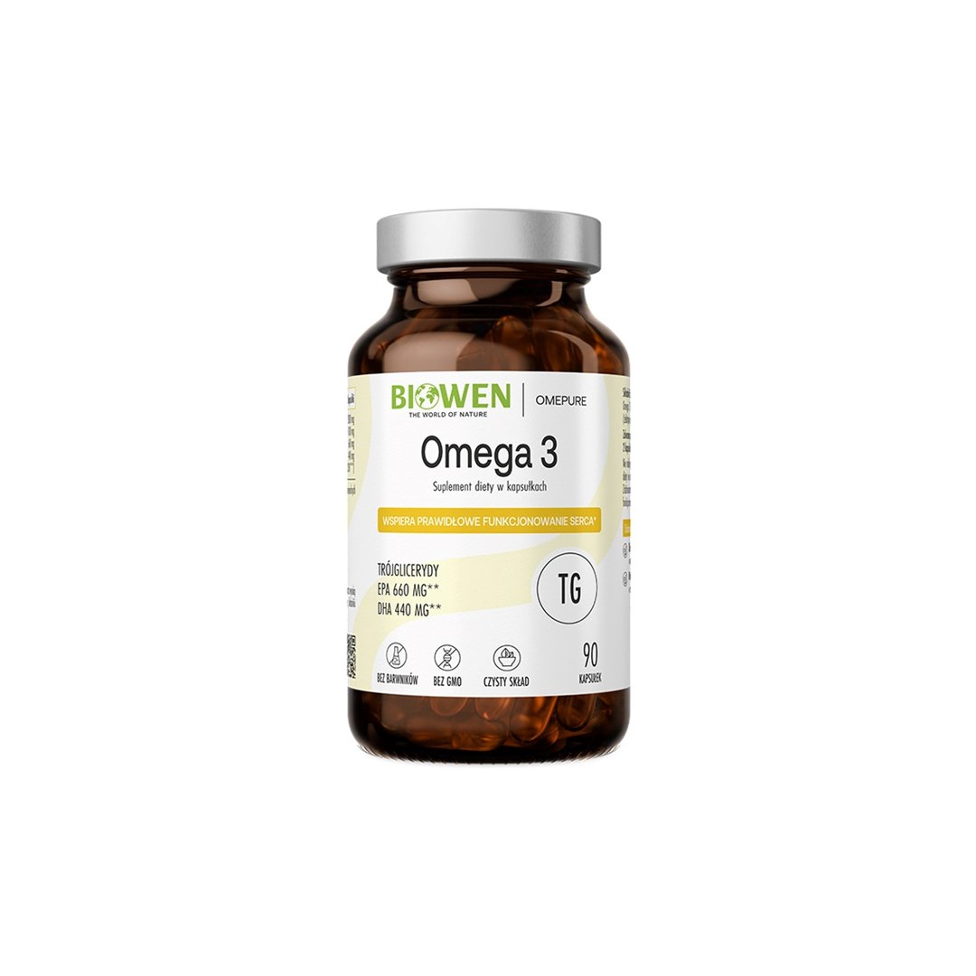 BIOWEN Omega 3 - 660 mg EPA, 440 mg DHA - 90 kapsułek