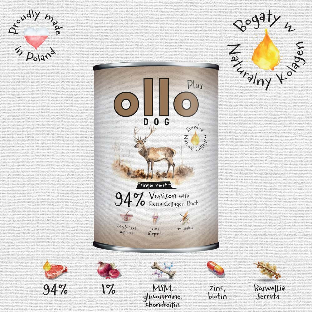 Ollo Plus Kolagen Jeleń 800g